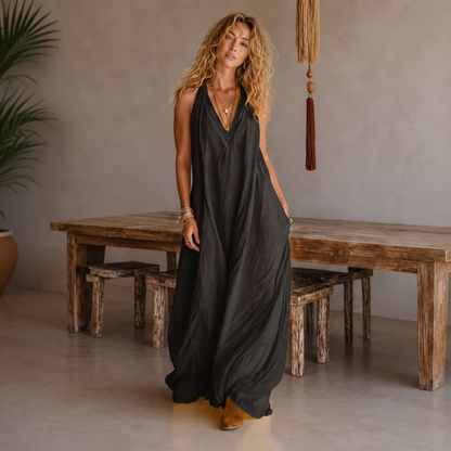ALANA – Vestido Maxi Fluido