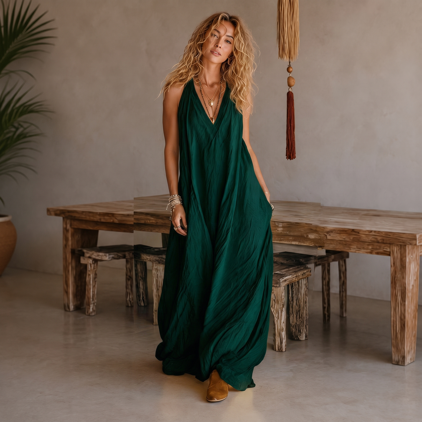 ALANA – Vestido Maxi Fluido