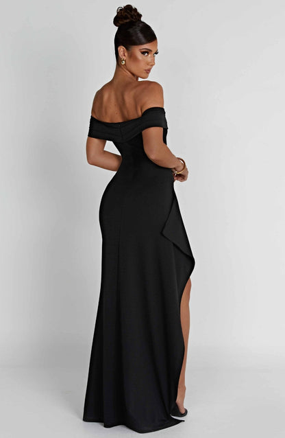 CHLOE – Vestido Maxi Con Abertura Lateral