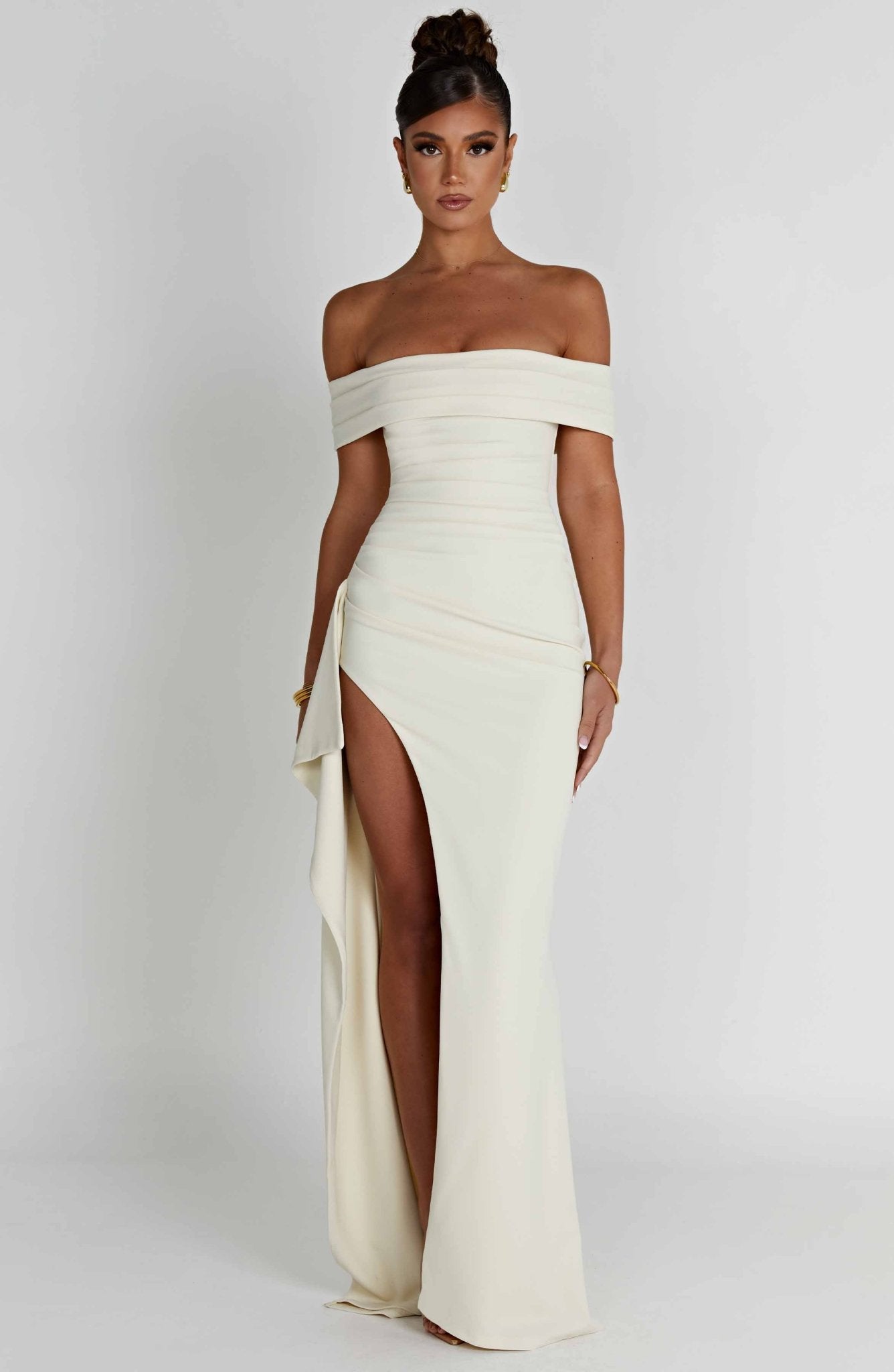 CHLOE – Vestido Maxi Con Abertura Lateral