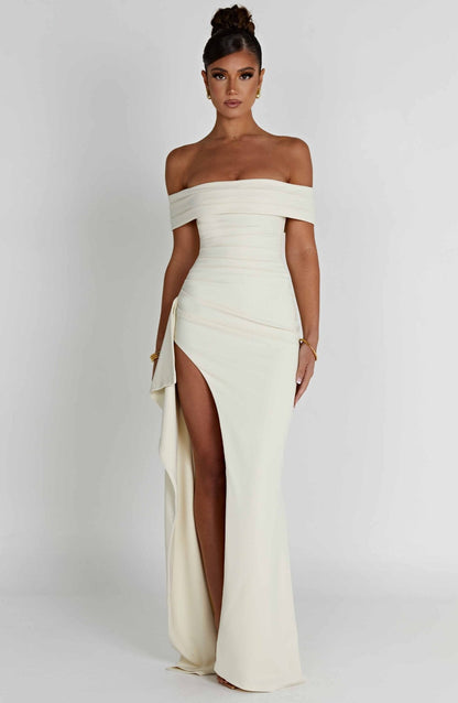 CHLOE – Vestido Maxi Con Abertura Lateral