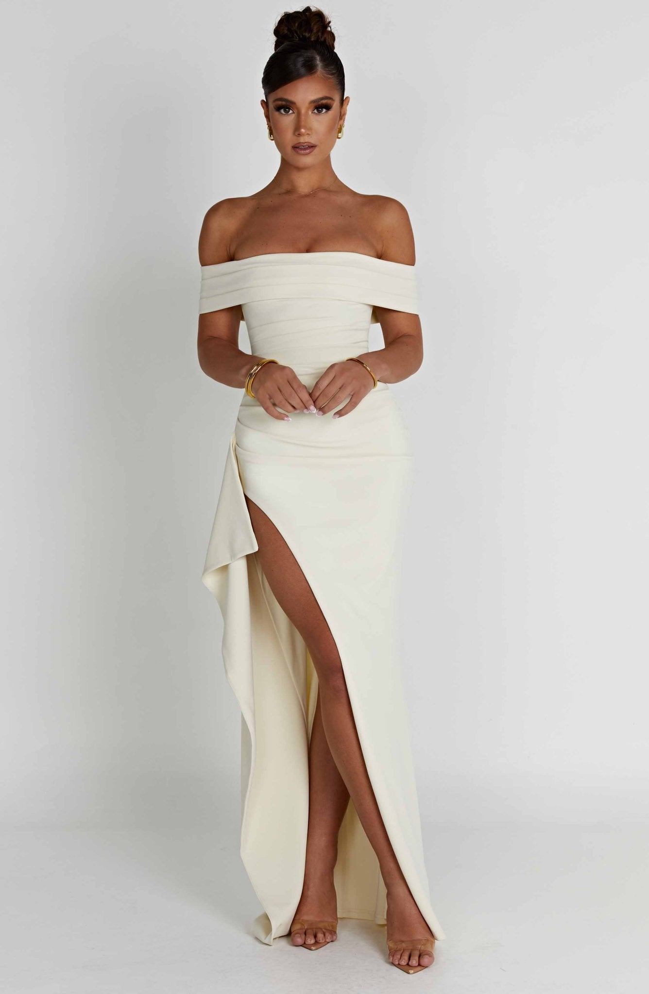CHLOE – Vestido Maxi Con Abertura Lateral