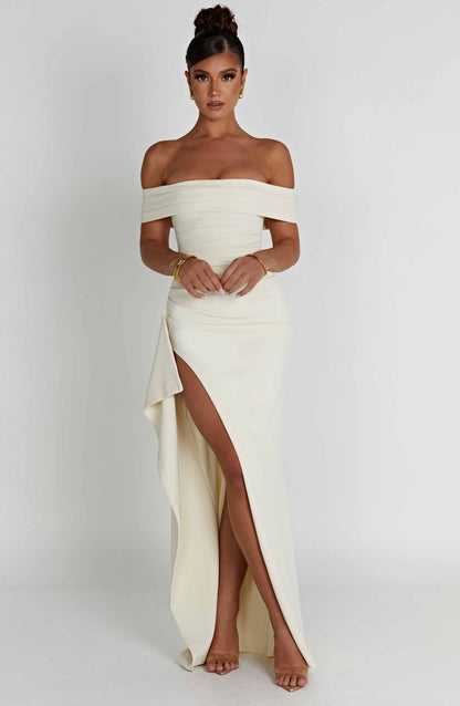 CHLOE – Vestido Maxi Con Abertura Lateral