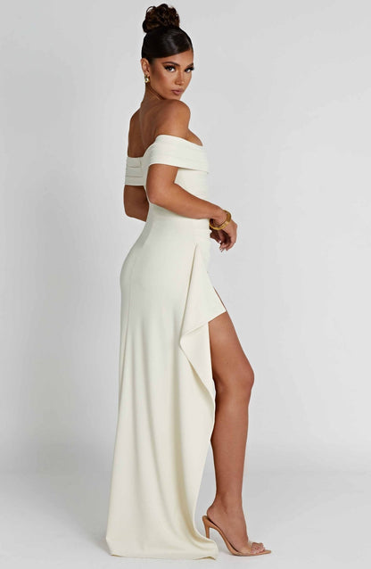 CHLOE – Vestido Maxi Con Abertura Lateral