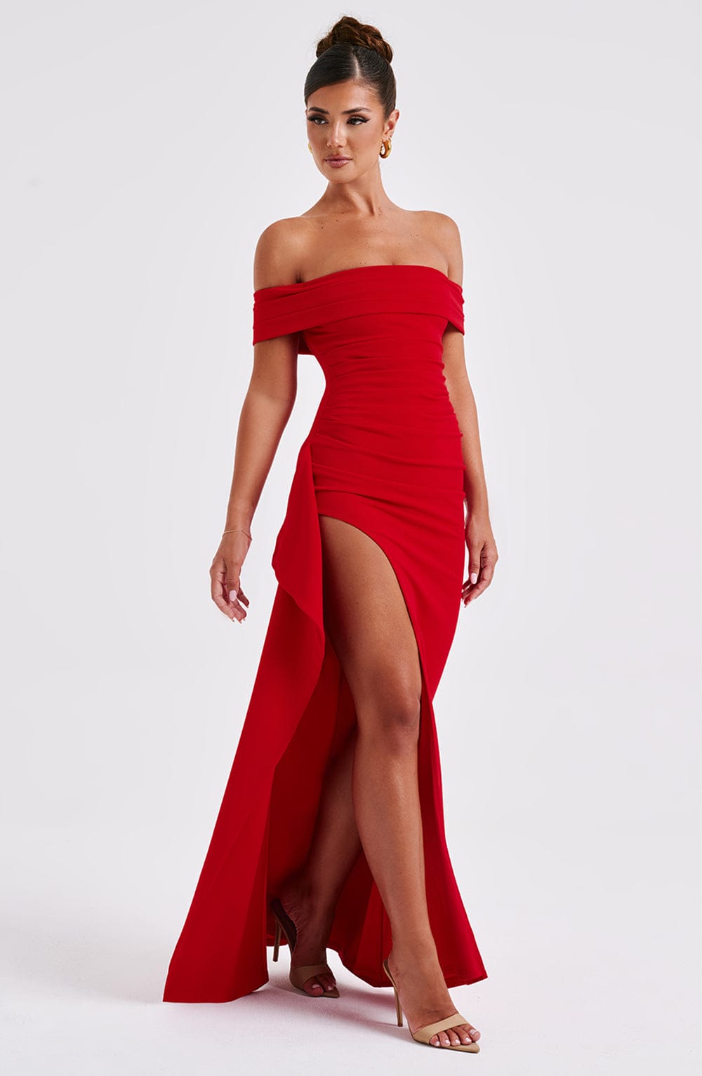 CHLOE – Vestido Maxi Con Abertura Lateral