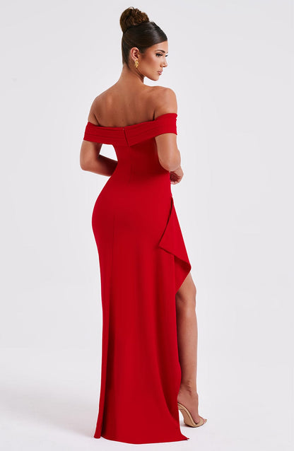 CHLOE – Vestido Maxi Con Abertura Lateral