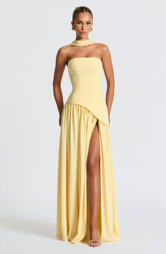 ALBA – Vestido Elegante De Pierna Abierta