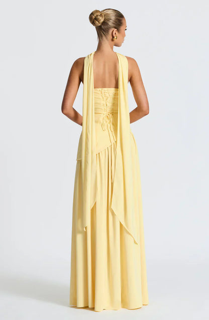ALBA – Vestido Elegante De Pierna Abierta