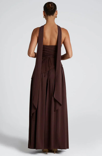 ALBA – Vestido Elegante De Pierna Abierta