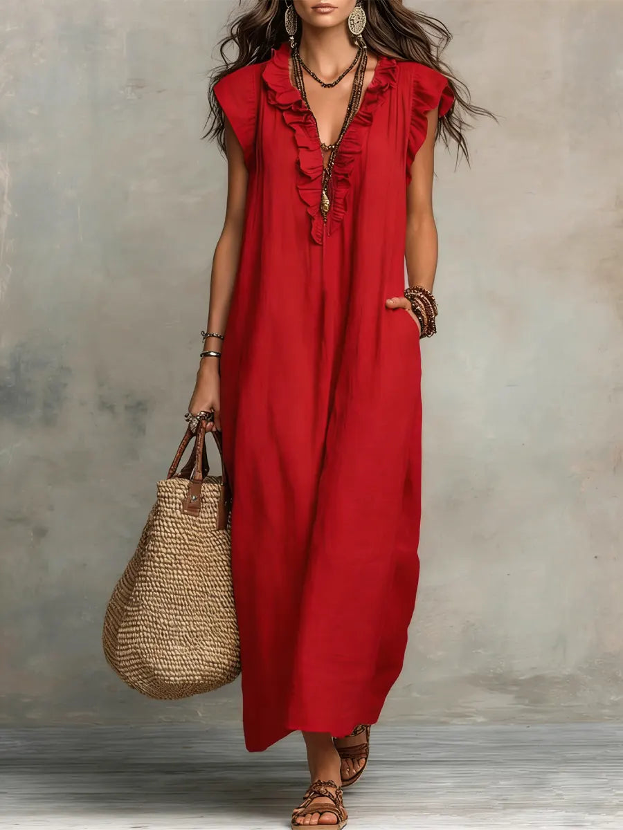 MIREIA – Vestido Maxi Estilo Bohemio