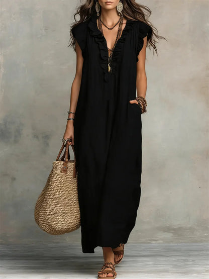 MIREIA – Vestido Maxi Estilo Bohemio