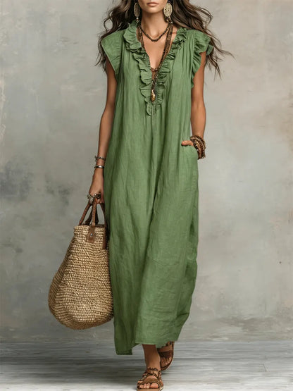MIREIA – Vestido Maxi Estilo Bohemio
