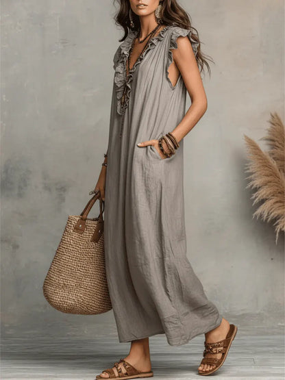 MIREIA – Vestido Maxi Estilo Bohemio