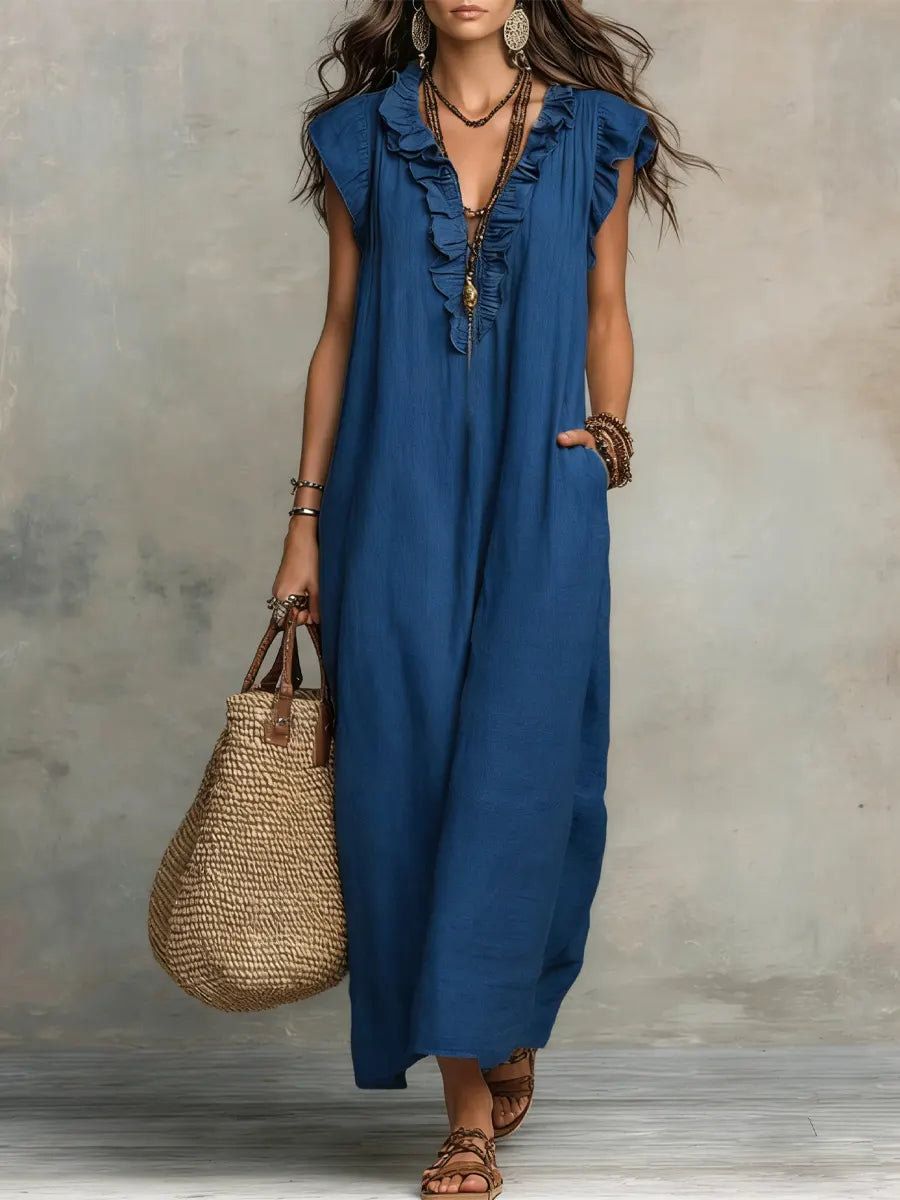 MIREIA – Vestido Maxi Estilo Bohemio