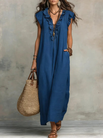 MIREIA – Vestido Maxi Estilo Bohemio