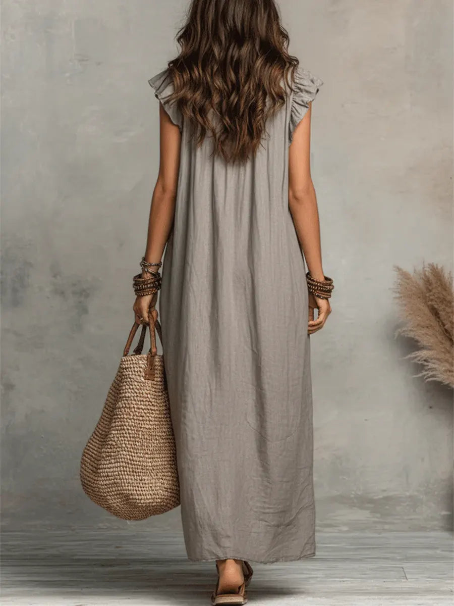 MIREIA – Vestido Maxi Estilo Bohemio