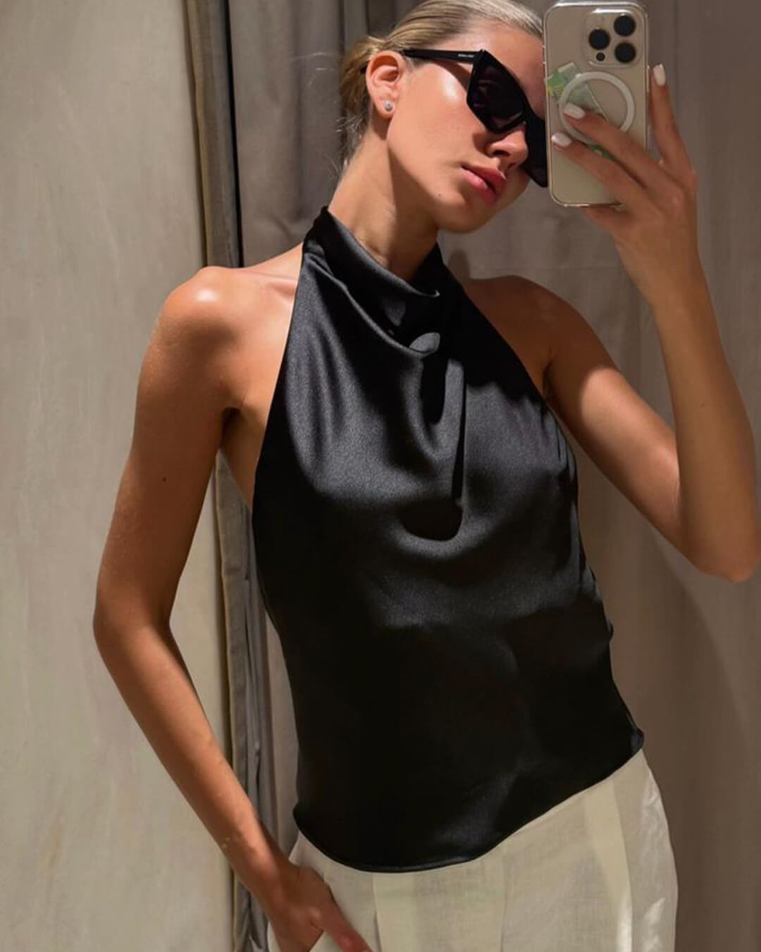 Cristina – Top Con Cuello Halter
