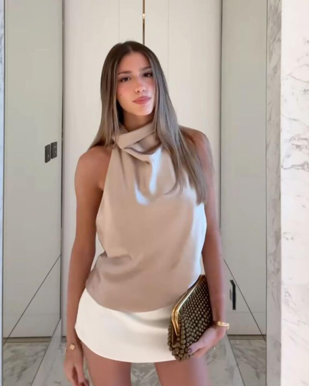 Cristina – Top Con Cuello Halter