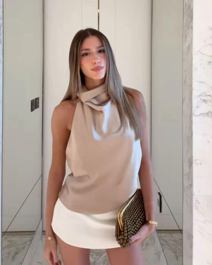 Cristina – Top Con Cuello Halter