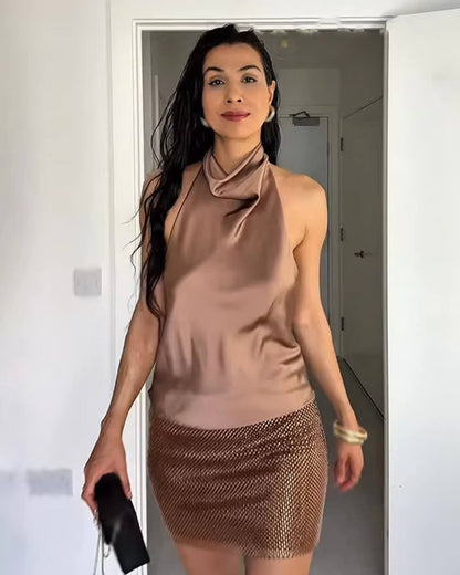 Cristina – Top Con Cuello Halter