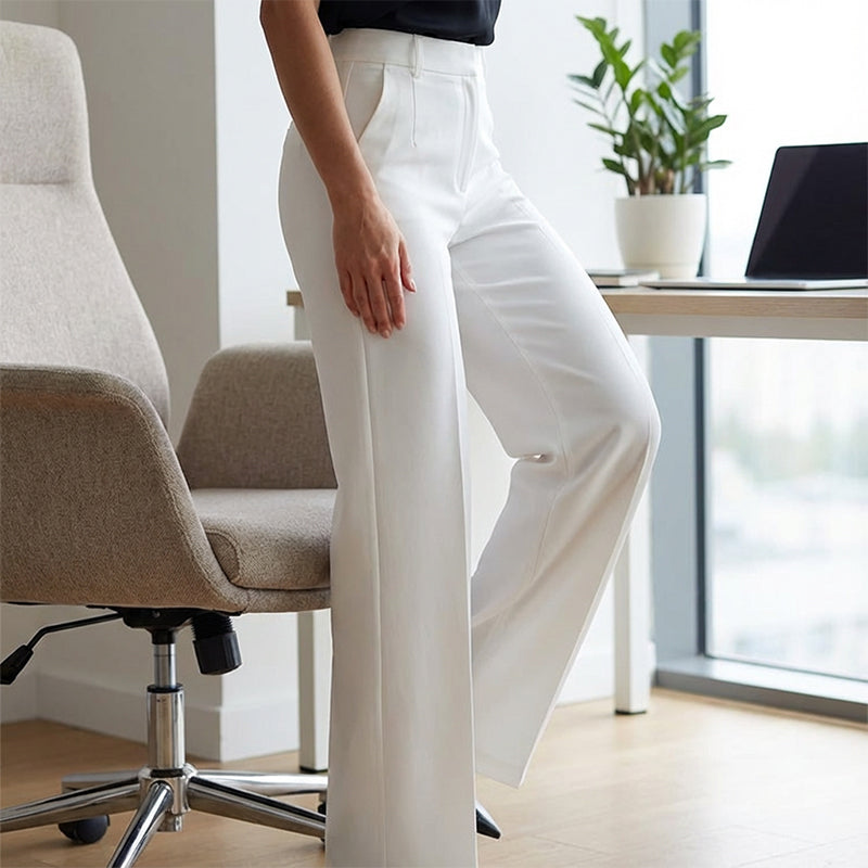 Women's high-waisted suit trousers