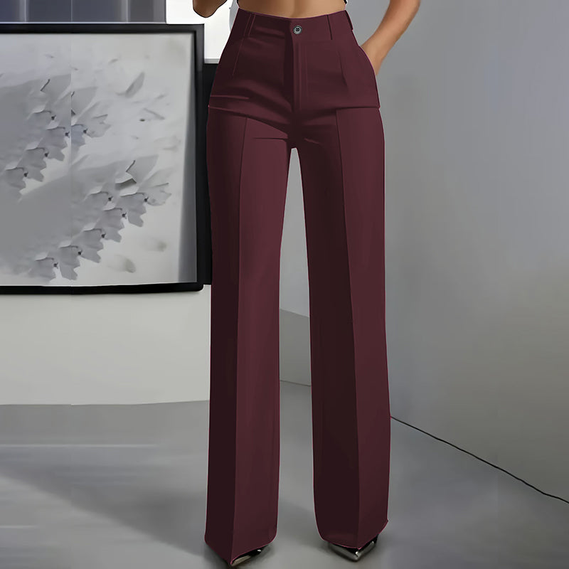 Women's high-waisted suit trousers