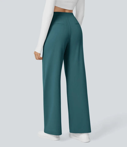 Pantalones Acampanados De Cintura Alta